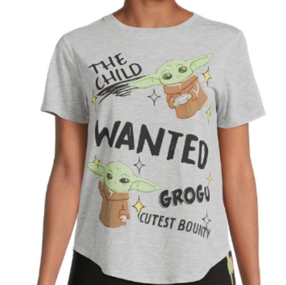 New Junior's Shirt Grogu Mandalorian Yoda Star Wars - Picture 4 of 4